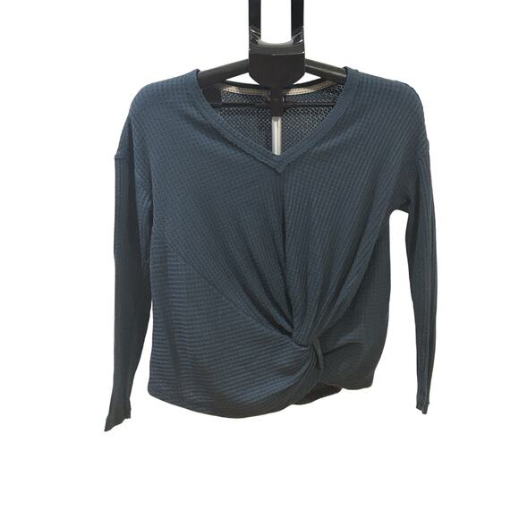 Anthropologie Tops - Anthropologie Akemi + Kin Waffle Knit Twist Knot Top Women's size XS